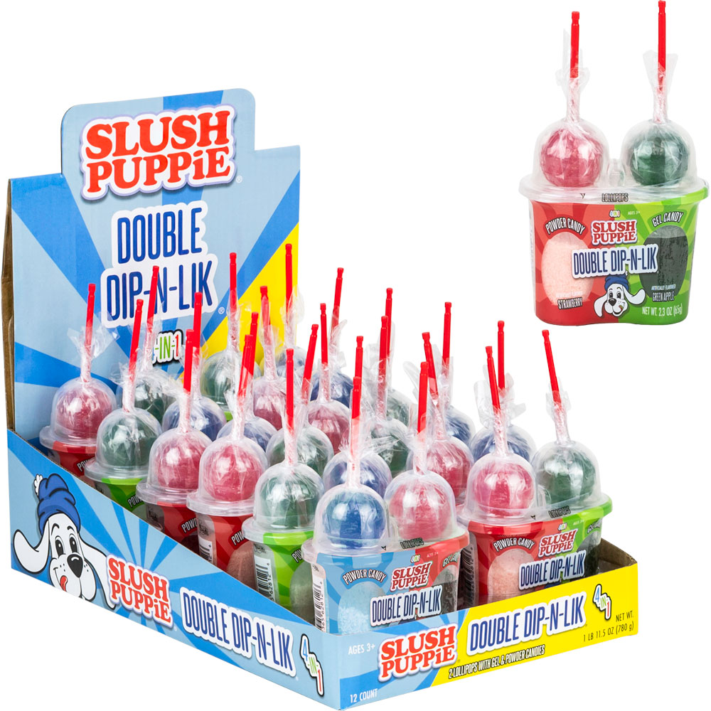 SLUSH PUPPiE® Double Dip-N-Lik 4-in-1 Candy Display (12ct)
