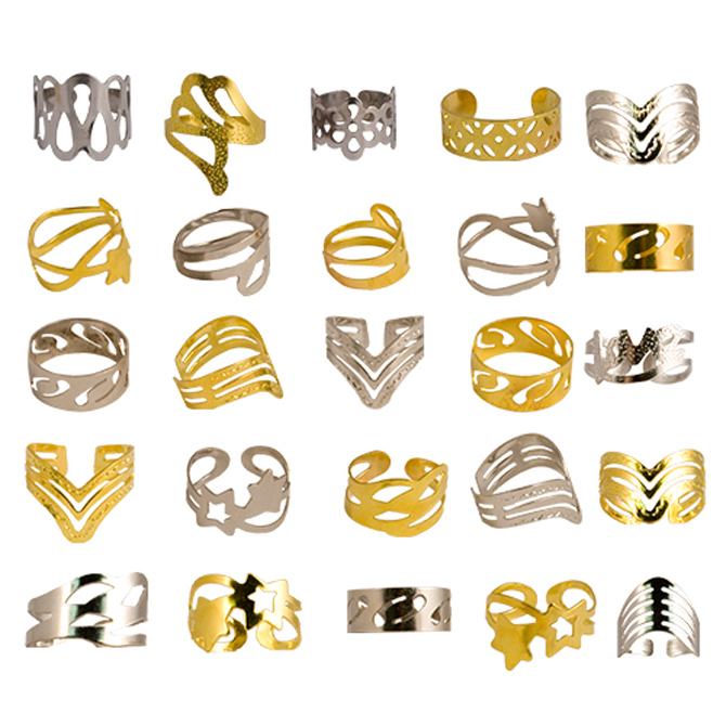Wrap Rings Asst (100pcs)