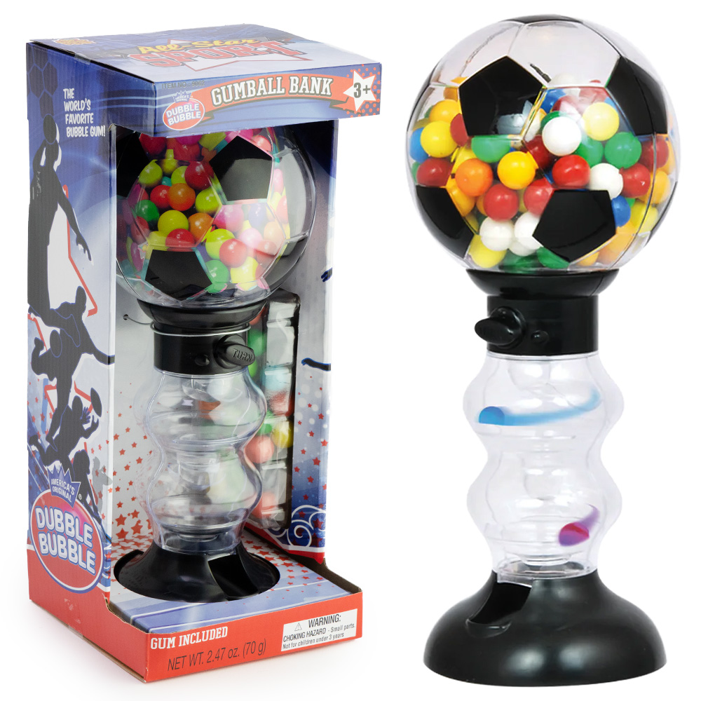 Dubble Bubble® 11in Soccer Gumball Bank w/Gumballs (ea)