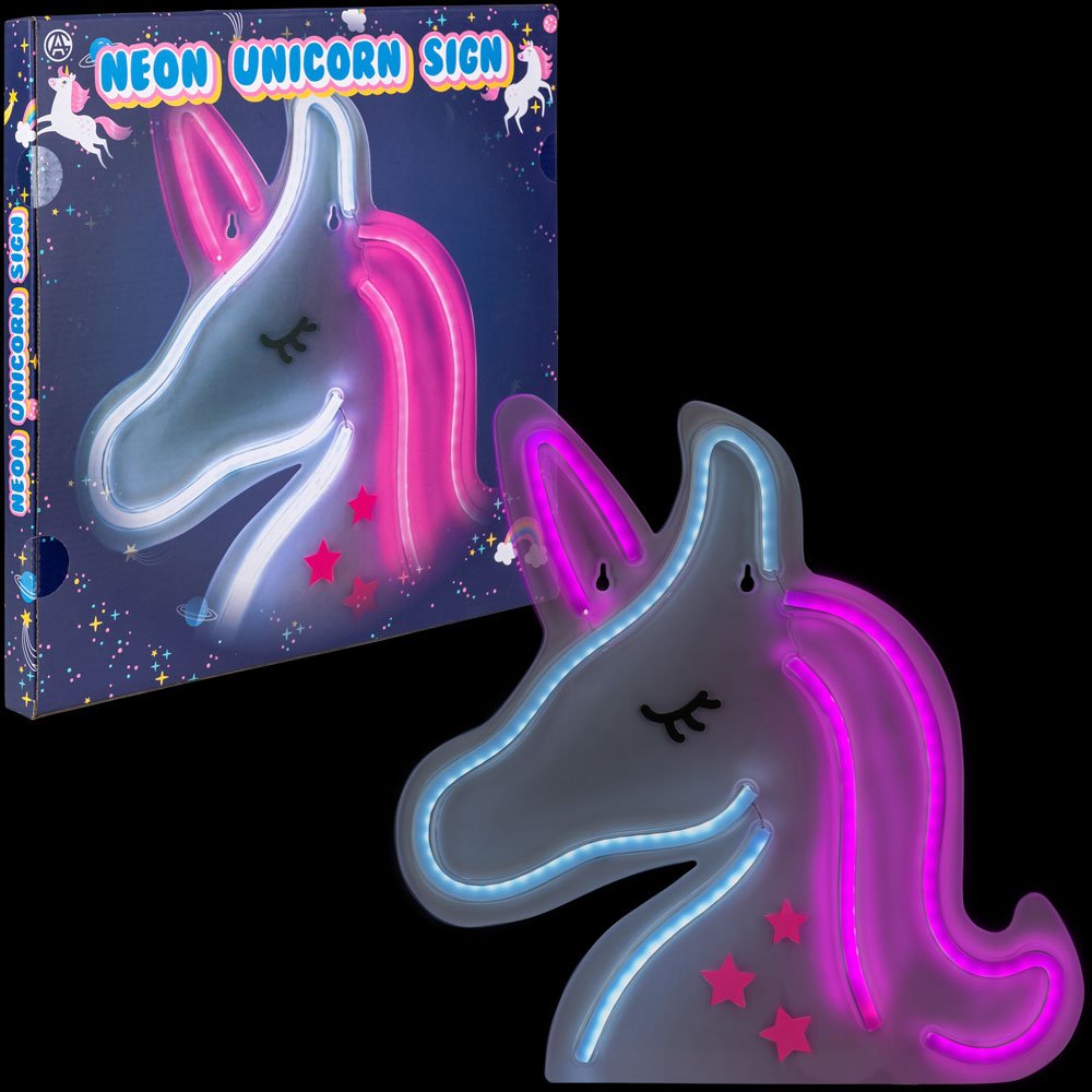 Neon Unicorn Wall Light 13in