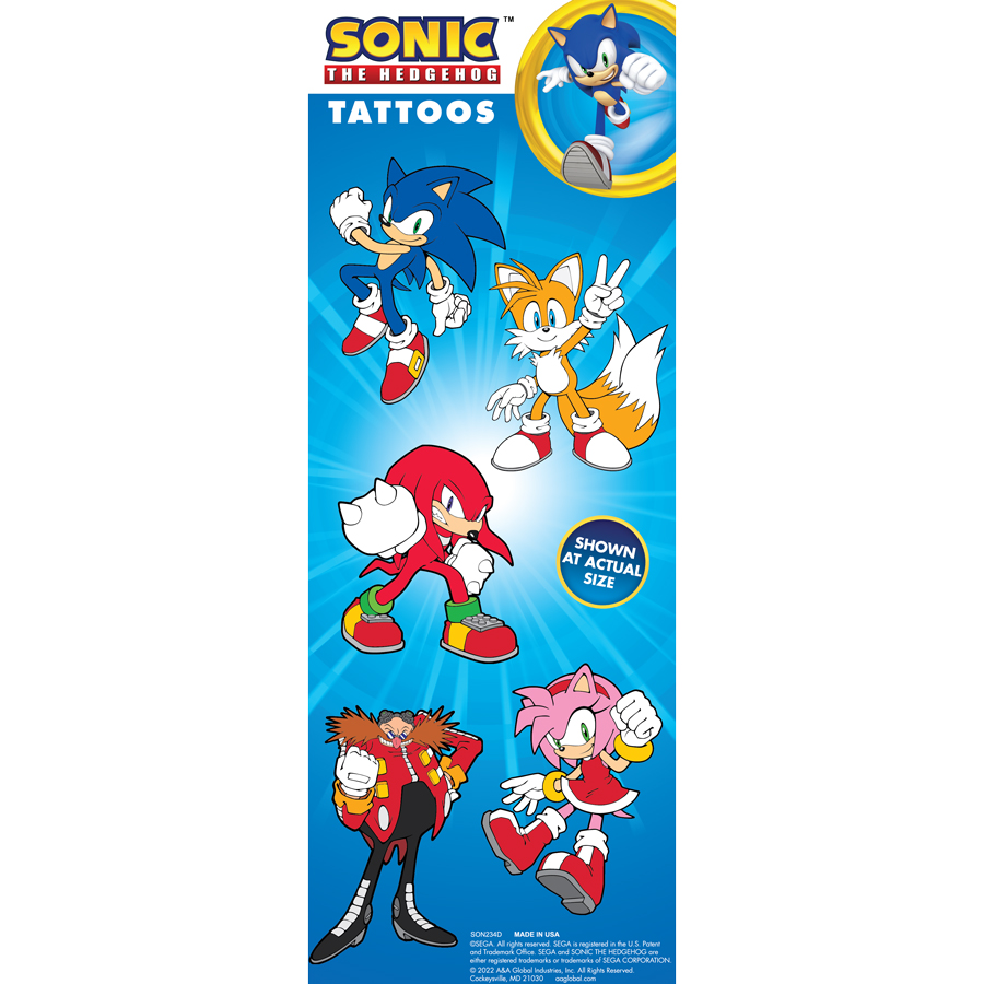 Sonic the Hedgehog™ Tattoo Display Card