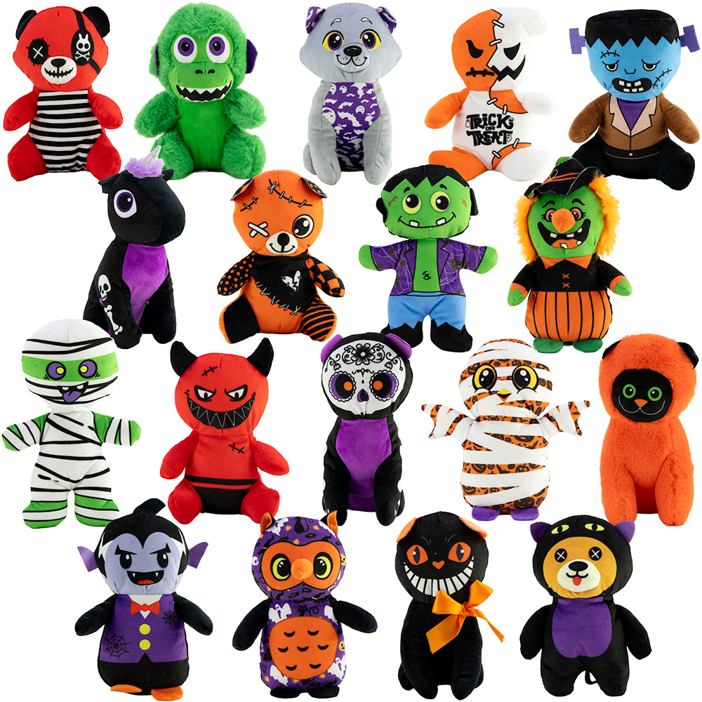 Small 100% Generic Halloween Plush 6in-9in Kit (108 pcs)