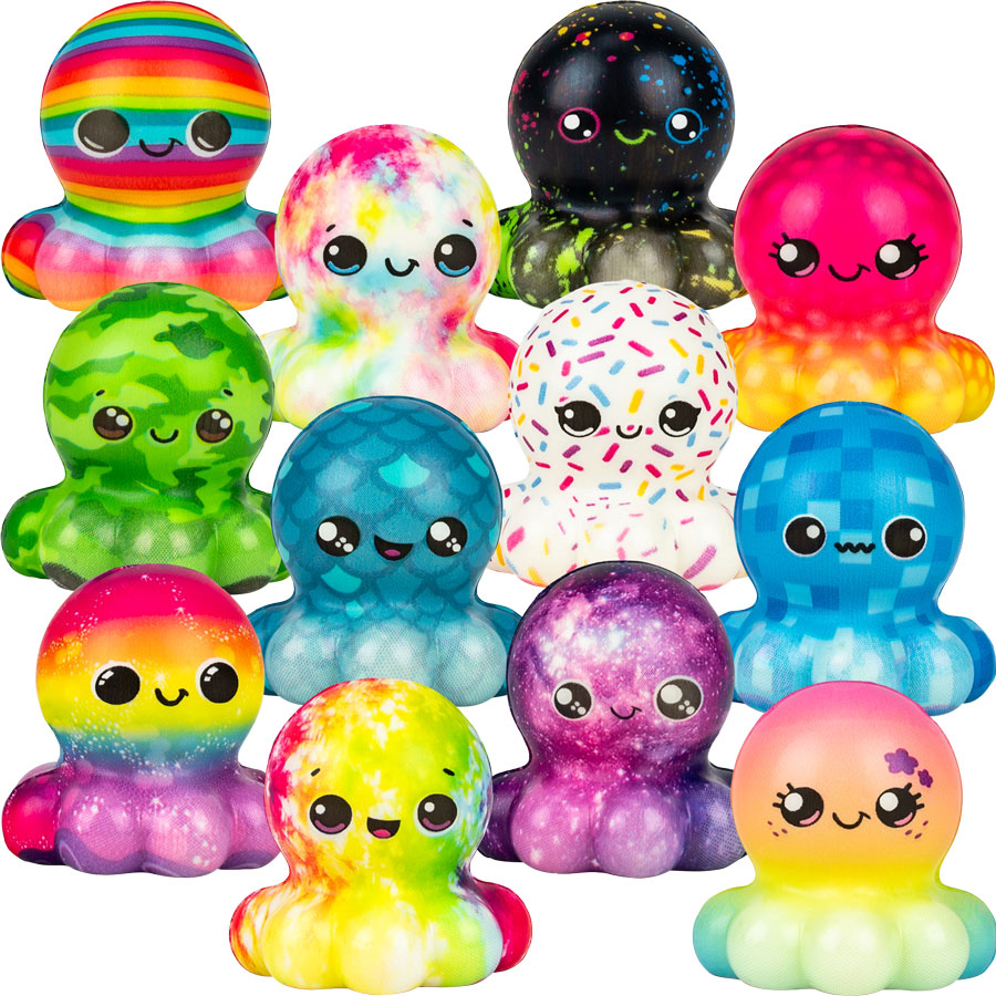 Squishy Octopus in 2in Capsule (250pcs)