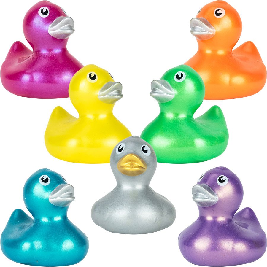 Rubber Metallic Ducks 2in (50pcs)