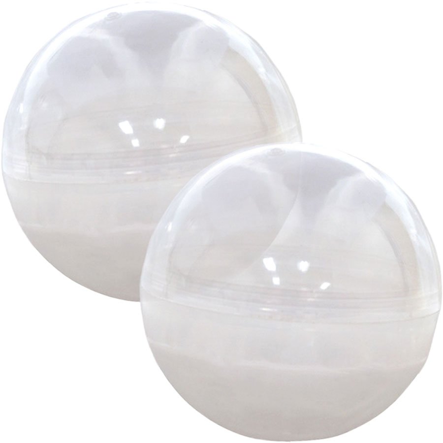 75mm Clear Round Capsules 2.95in (500pcs)