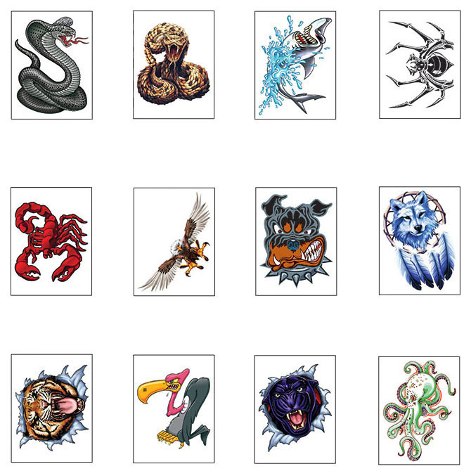 Untamed Temporary Tattoos in 1.1in Capsules (250pcs)