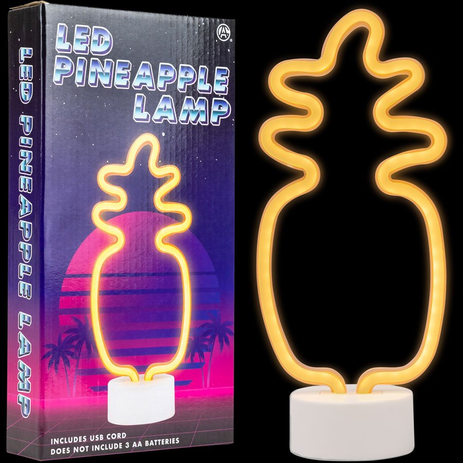 LED Neon Pineapple Light 11.5in