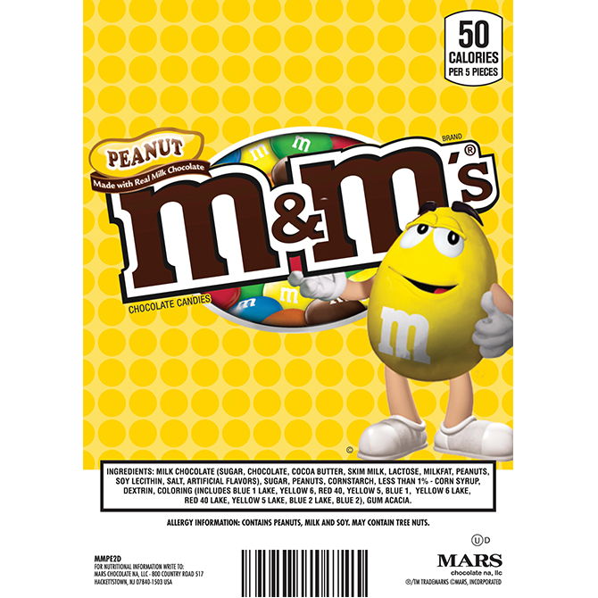 M&M's ® Peanut Candies Display Card