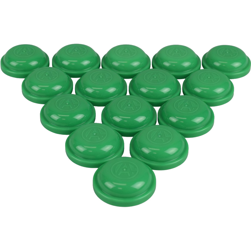 Capsules - 2in Colored Tops - GREEN (2000pcs)