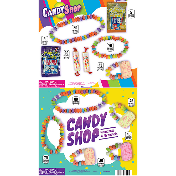 Candy Shop Display Card