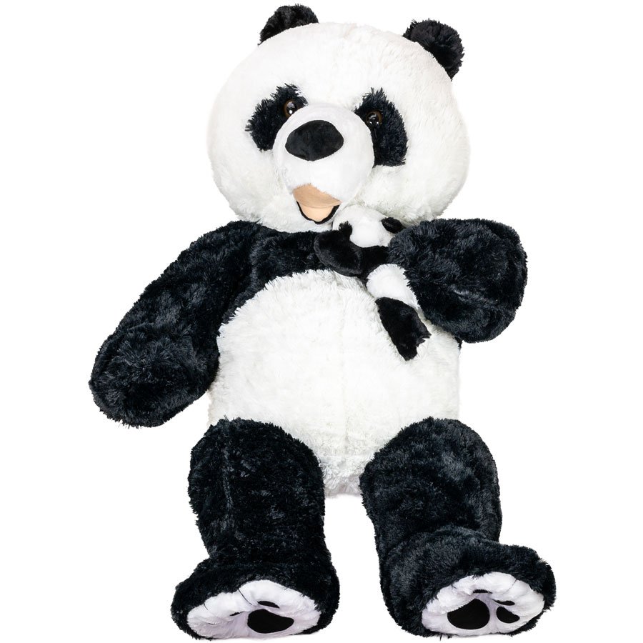 Panda with Baby Plush 51in