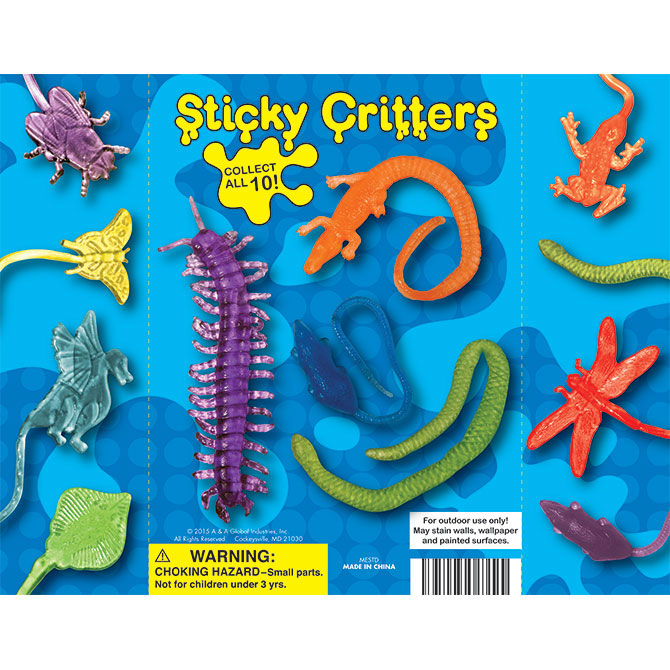 Sticky Critters Display Card