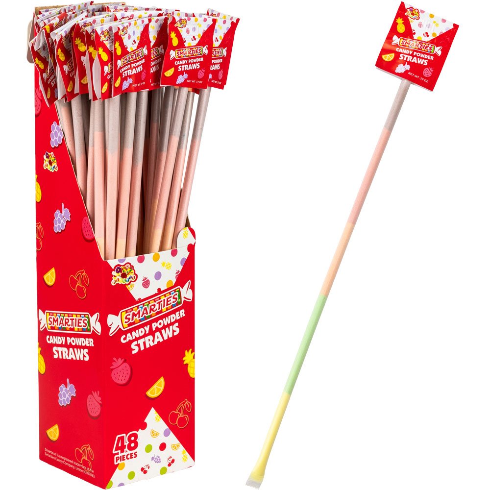 Smarties Candy Straws .37oz (48ct)