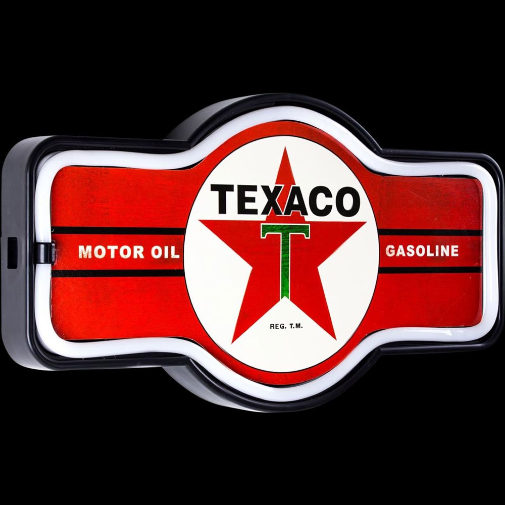 LED Sign Marquee Neon Rope Texaco Bar Sign 17in