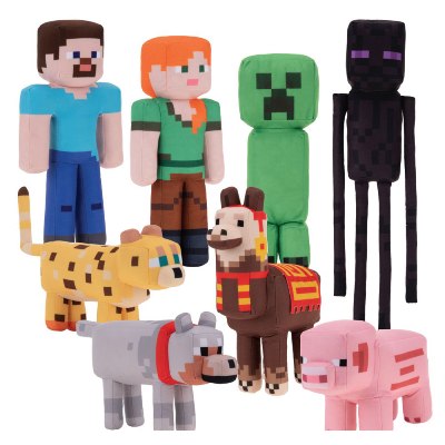 Minecraft 11in-14in Plush Asst