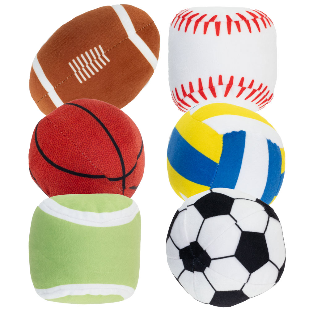 Mini Sports Ball 3.5in-4in Asst (6pcs)