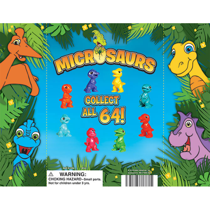Microsaurs Figurine Display Card