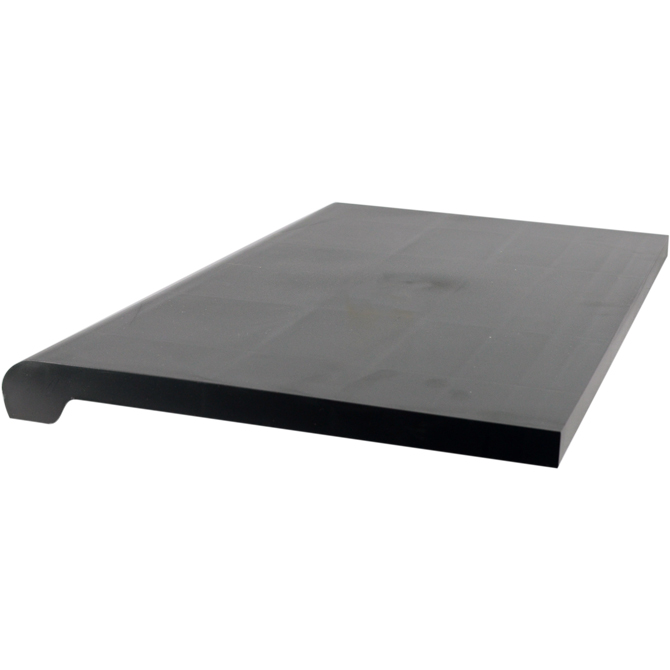 Bullnose Shelf Black (13in x 24in)