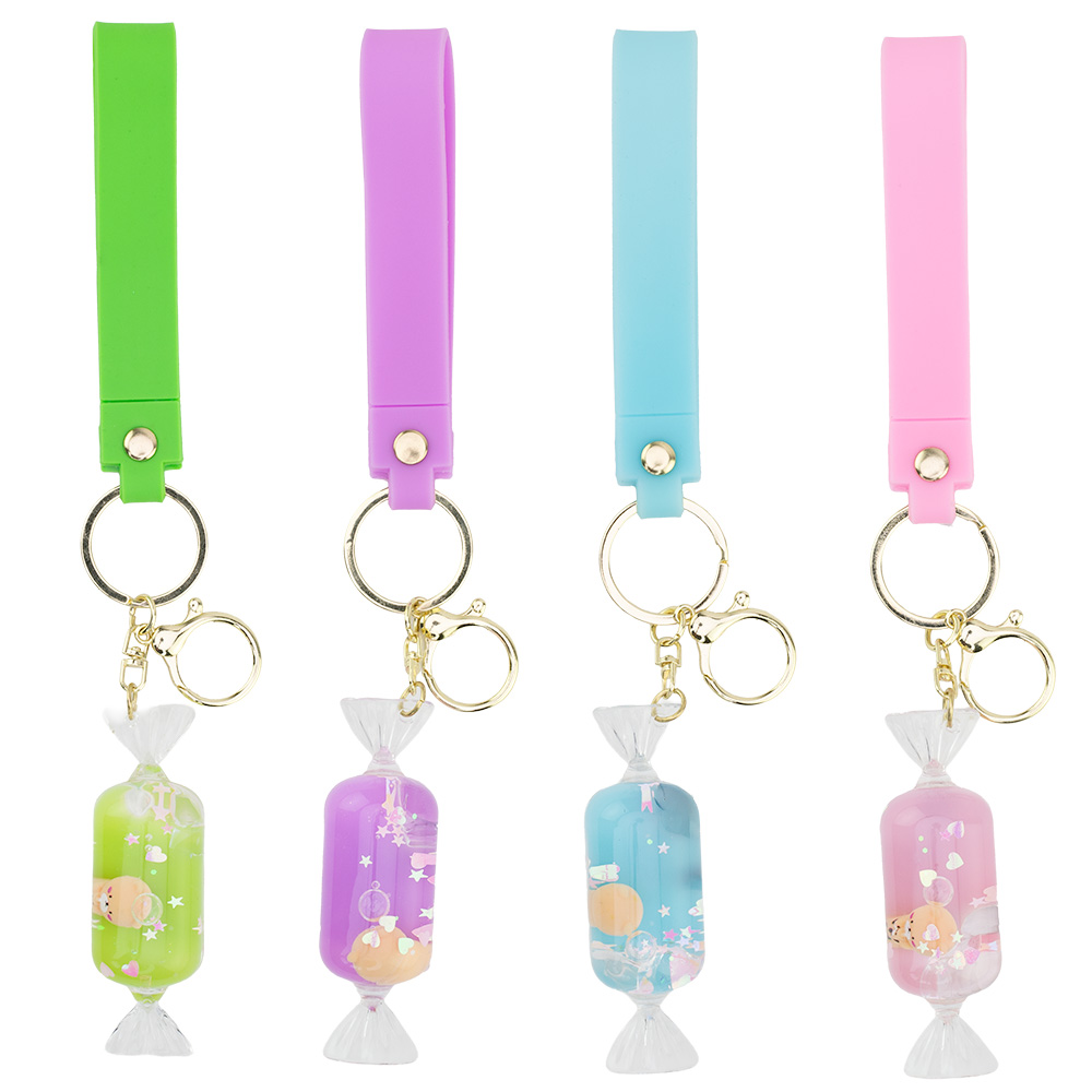 Candy Wrist Lanyard with Clip Asst (12pcs)