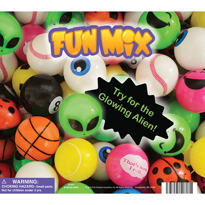 49mm Self Vending Ball Collection Tomy® Display Card