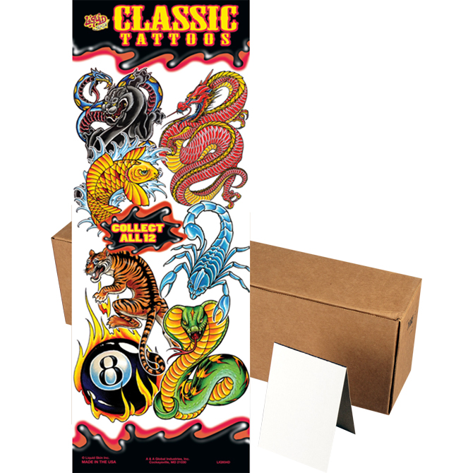 Classic Tattoos by Liquid Skin™ Series 1 in Folders (300pcs)