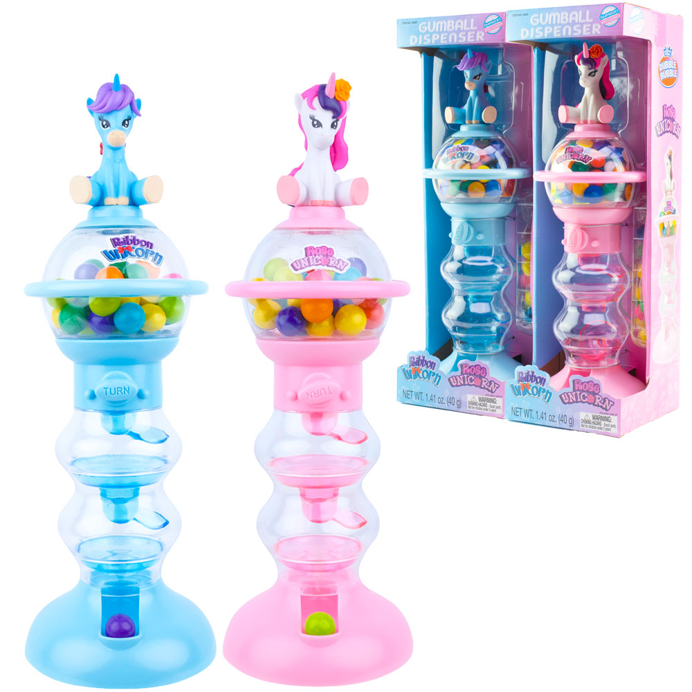 Dubble Bubble® Unicorn 12in Spiral Fun Gumball Dispenser w/Gumballs (ea)