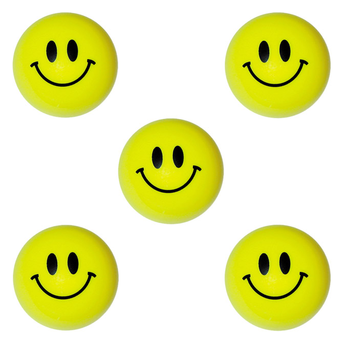 32mm (1.25in) Plastic Smiley Balls (100pcs)