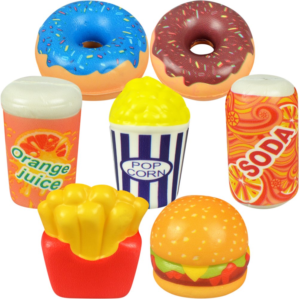 Squishy Snack Toys in 2in Capsules (250pcs)