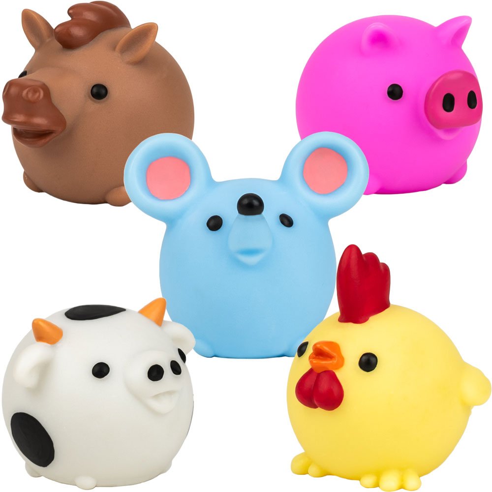 Round Farm Animals 2in (50 pcs)