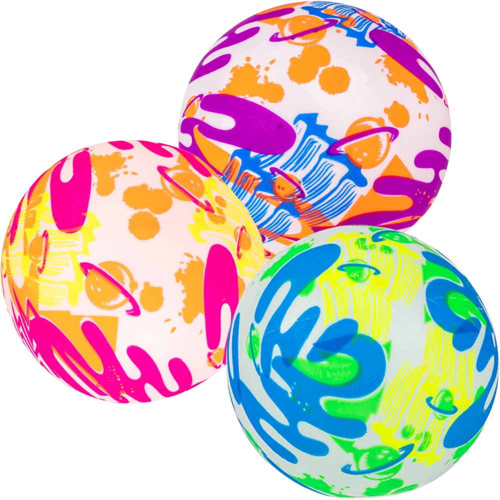 Inflatable 6in Neon Space Balls (100pcs)