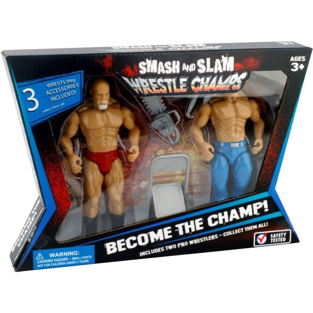 Smash and Slam Wrestle Champs with Accessories 2pk