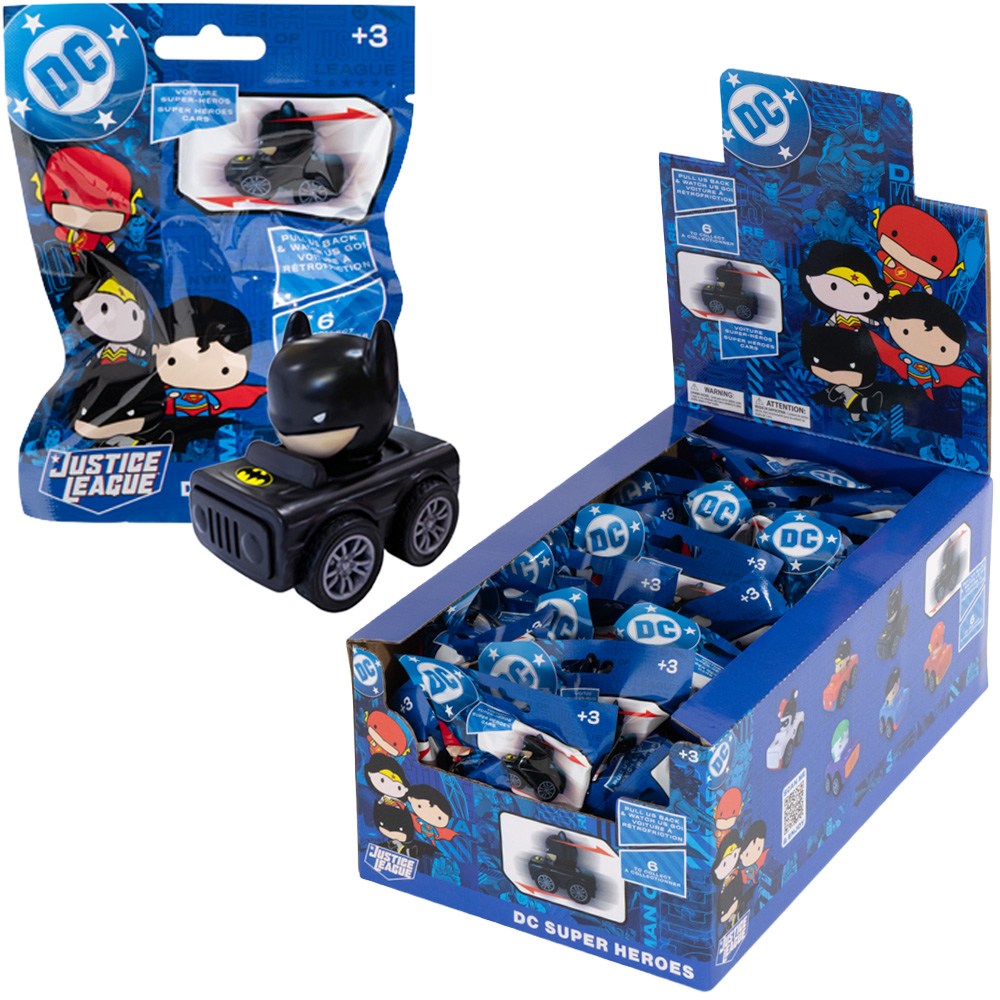 DC Superhero Pullback Cars in Blind Bag (24pcs)