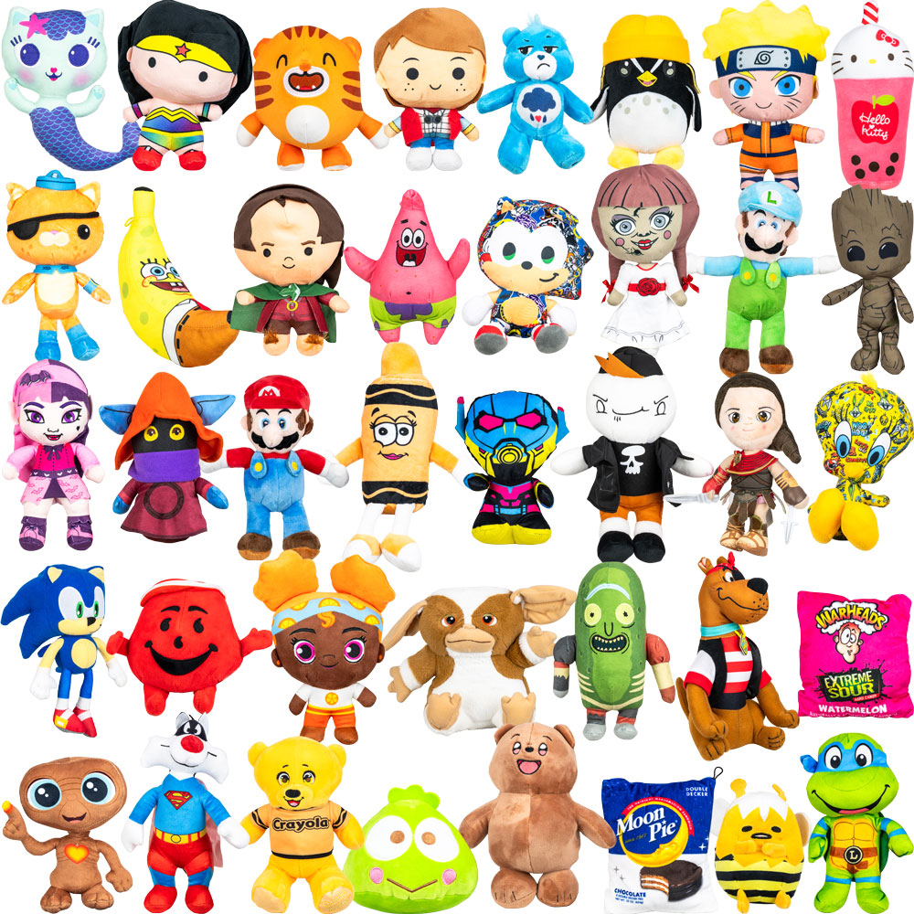 Small 100% Licensed Plush Kit 7-9in (96pcs)