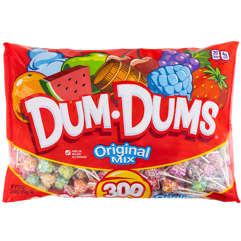 Dum Dums® Pops Assorted Bag (300pcs)