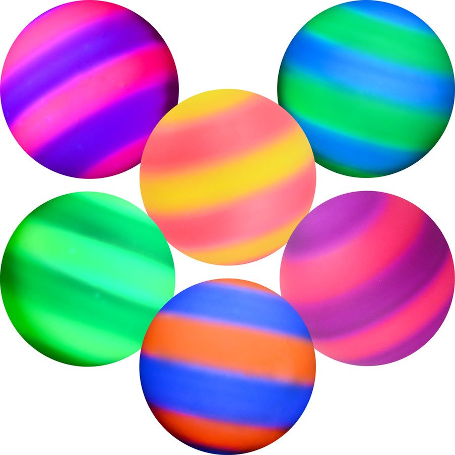 6in Inflatable Two-Color Rainbow Ball Collection Bulk (100pcs)