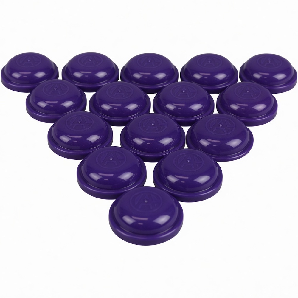 Capsules - 2in Colored Tops - PURPLE (2000pcs)