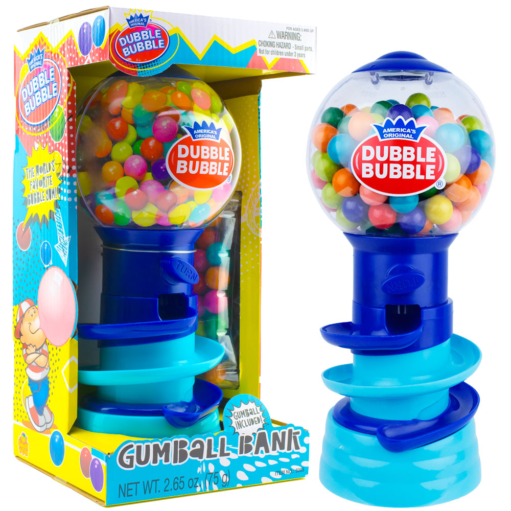 Dubble Bubble® Spiral Fun 10in Gumball Bank w/Gumballs (ea)