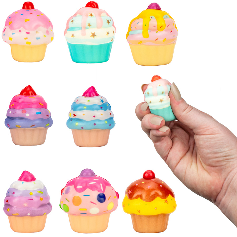 Squishy Cupcake Toys in 2in Capsules (250pcs)