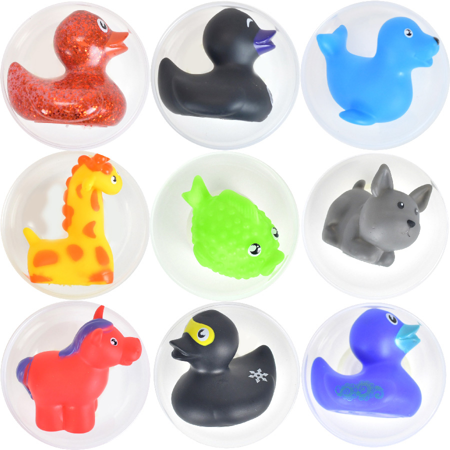 3in Capsule Rubber Animal $.65avg Kit (90 pcs)