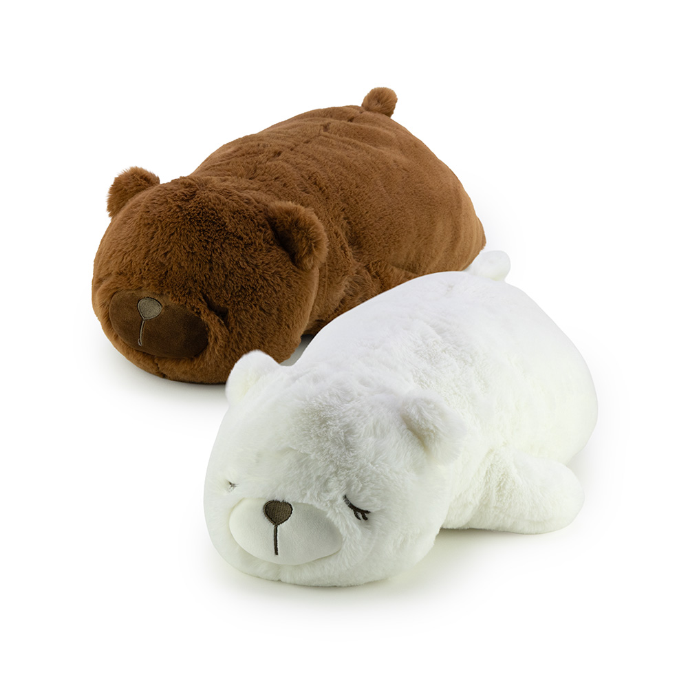 Laying Bear Plush 18in Asst