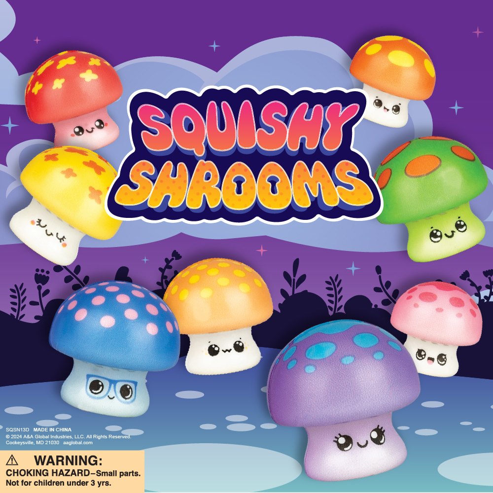 Squishy Mushroom Display Card