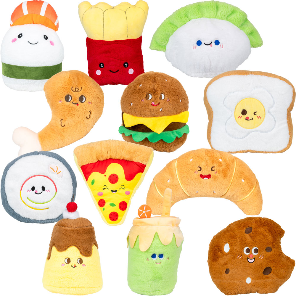 Food Plush 9in-13in Asst