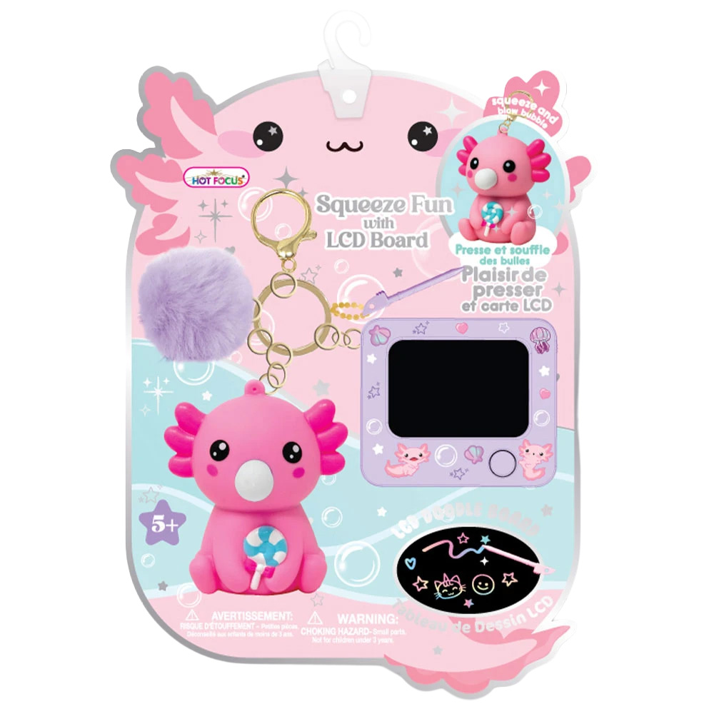 Axolotl Dangler with LCD Doodle Board