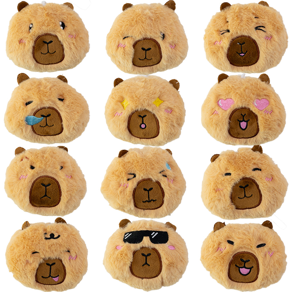 Mini Capybara Head 4in Plush Asst (12pcs)