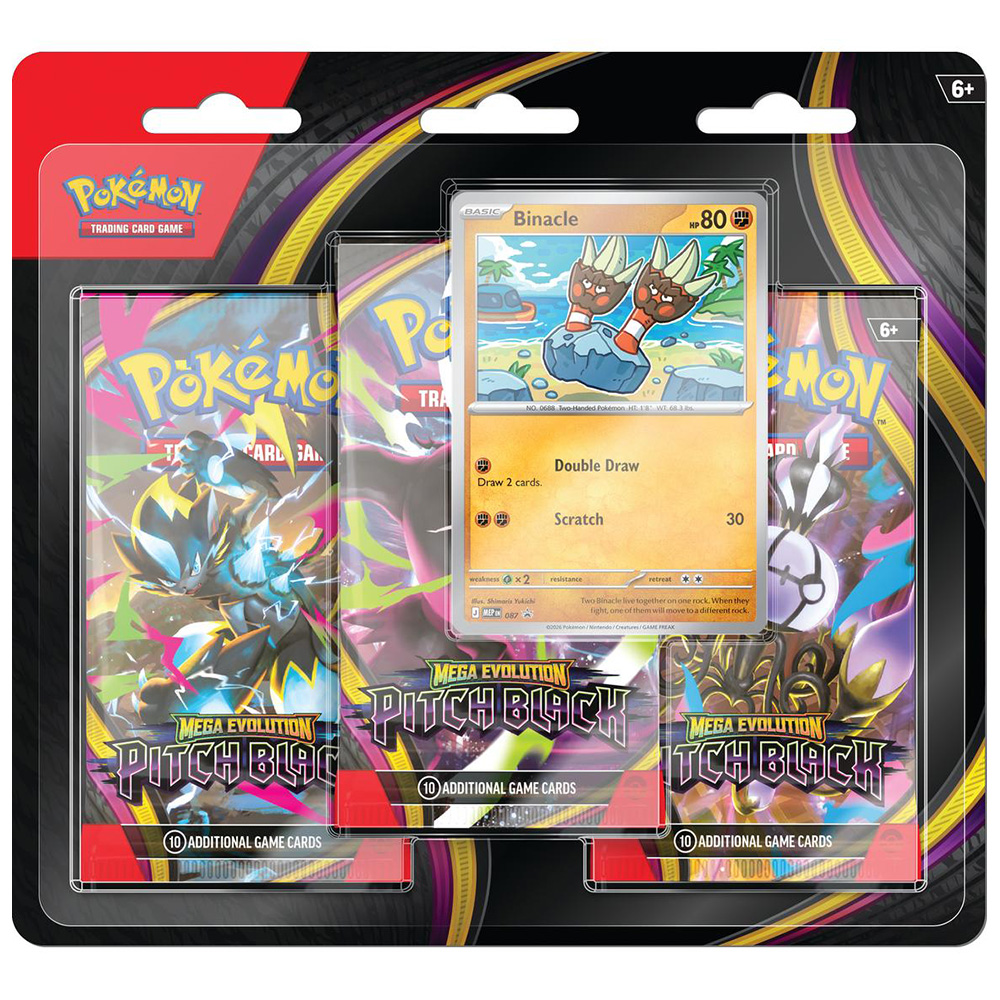 Pokemon Mega Evolution Pitch Black Three-Blister Booster