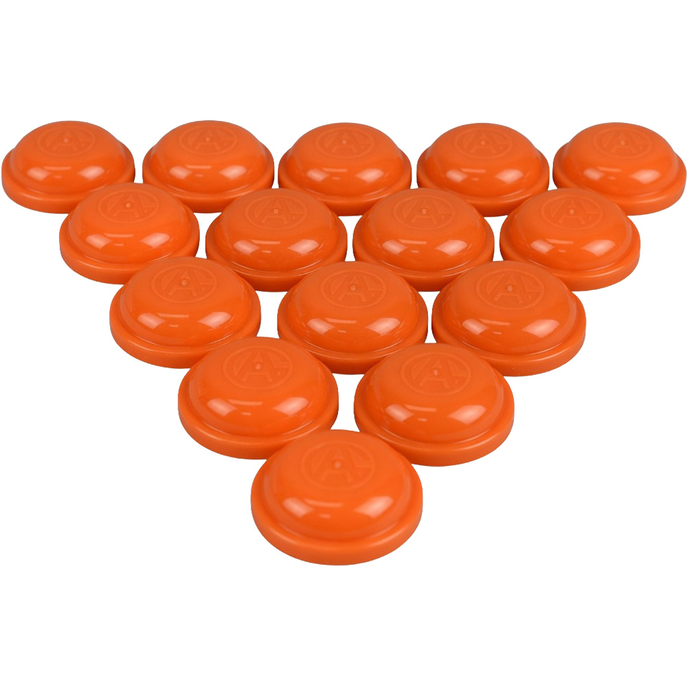 Capsules - 2in Colored Tops - ORANGE (2000pcs)