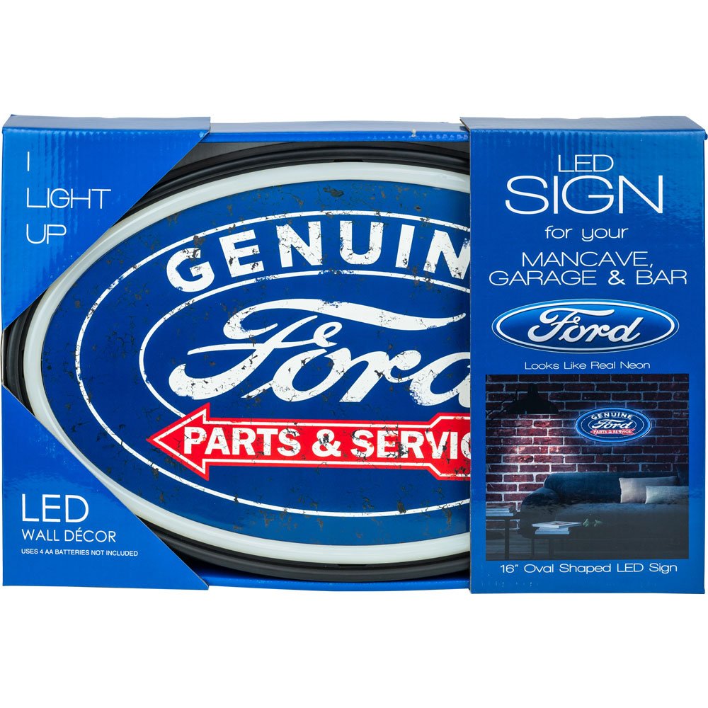 LED Sign Oval Neon Rope Ford Sign 16in