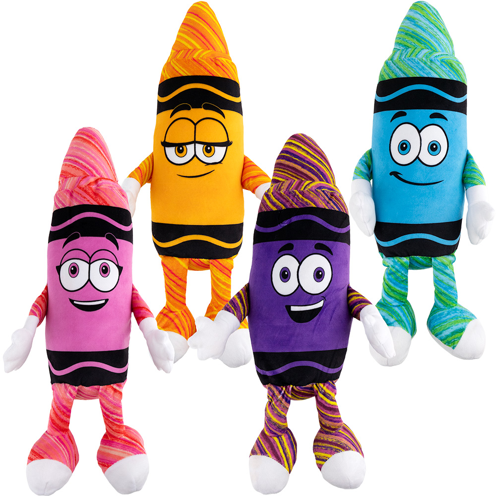 Crayola  Swirl Crayon Plush 14in Asst