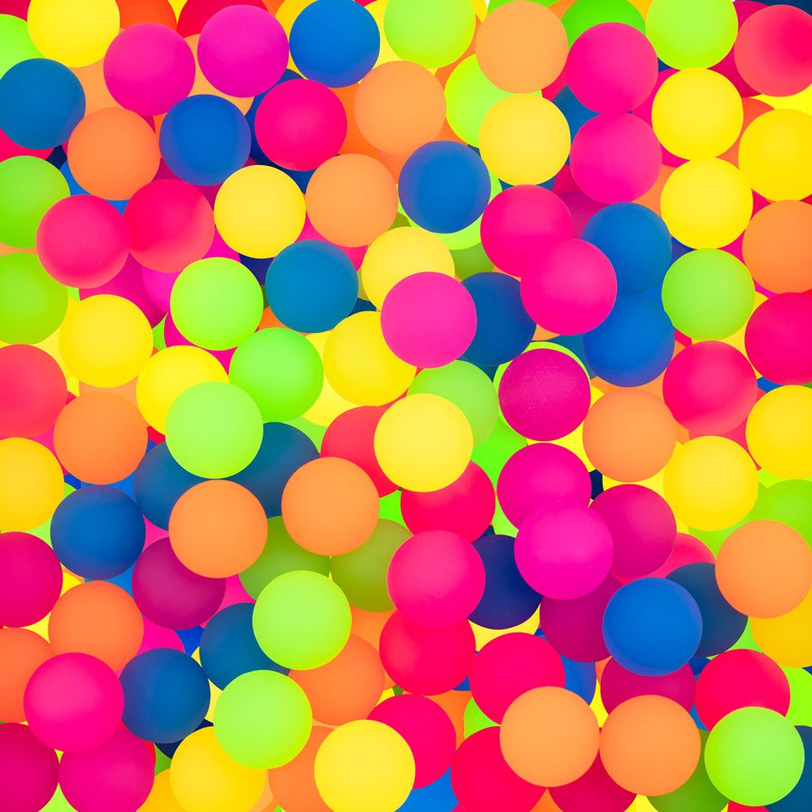 32mm (1.25in) Frosty Hi-Bounce Ball Mix (100 pcs)