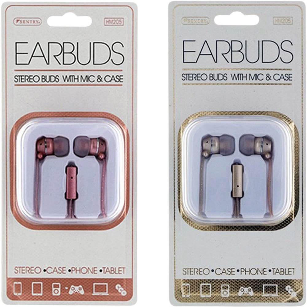 Fashion Pack Earbuds with Mic Asst